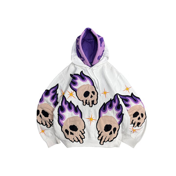 Skull Patchwork Hoodie
