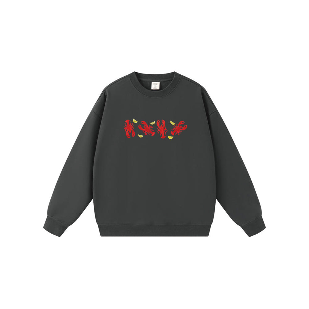 Embroidered lobster Sweatshirts