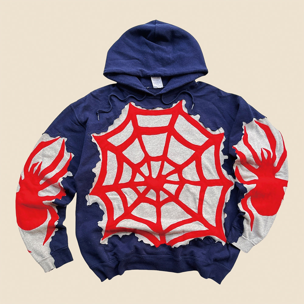 Smash And Reset Spider Web Hoodie