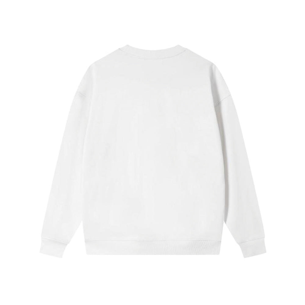 Embroidered Skull And Rose Sweatshirt