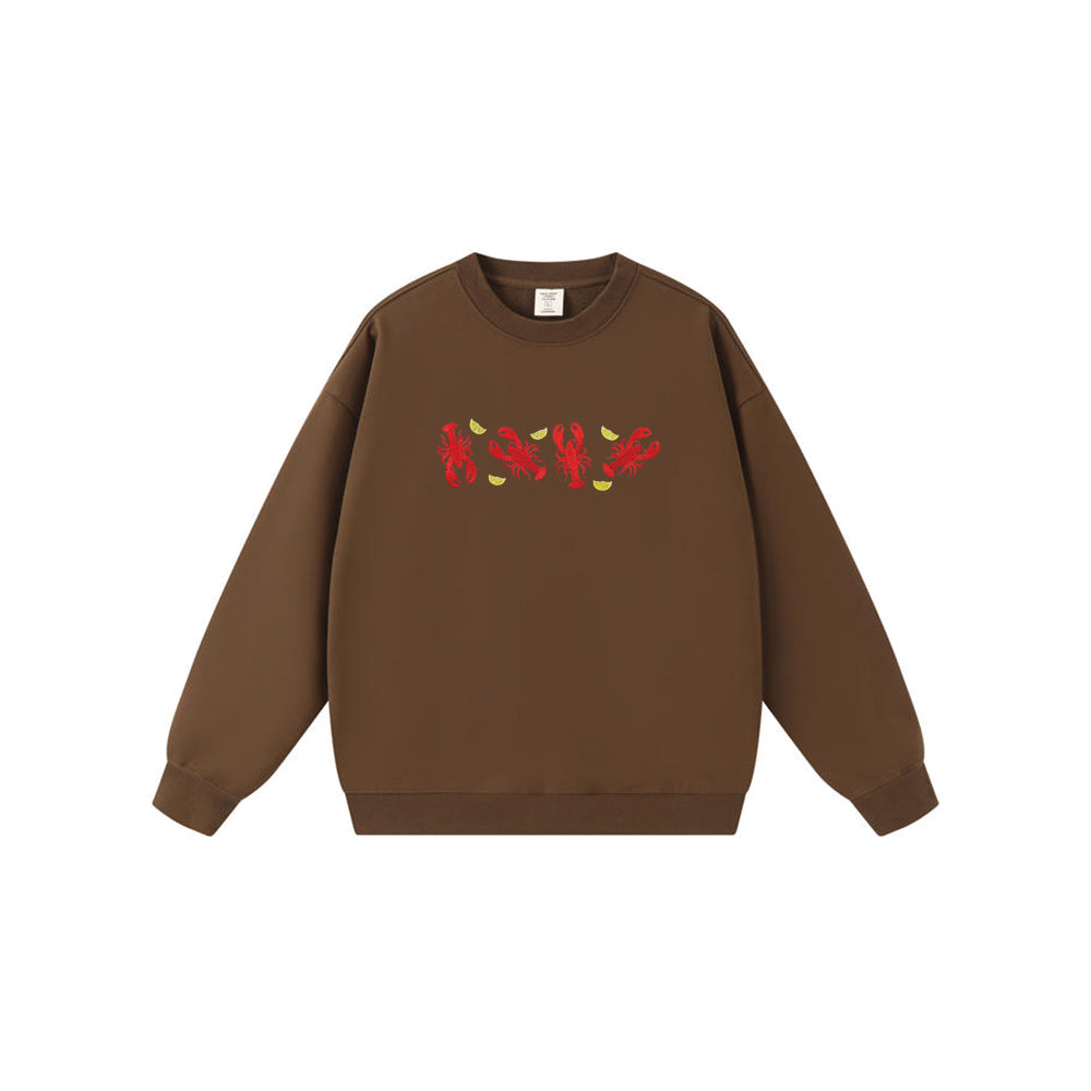 Embroidered lobster Sweatshirts