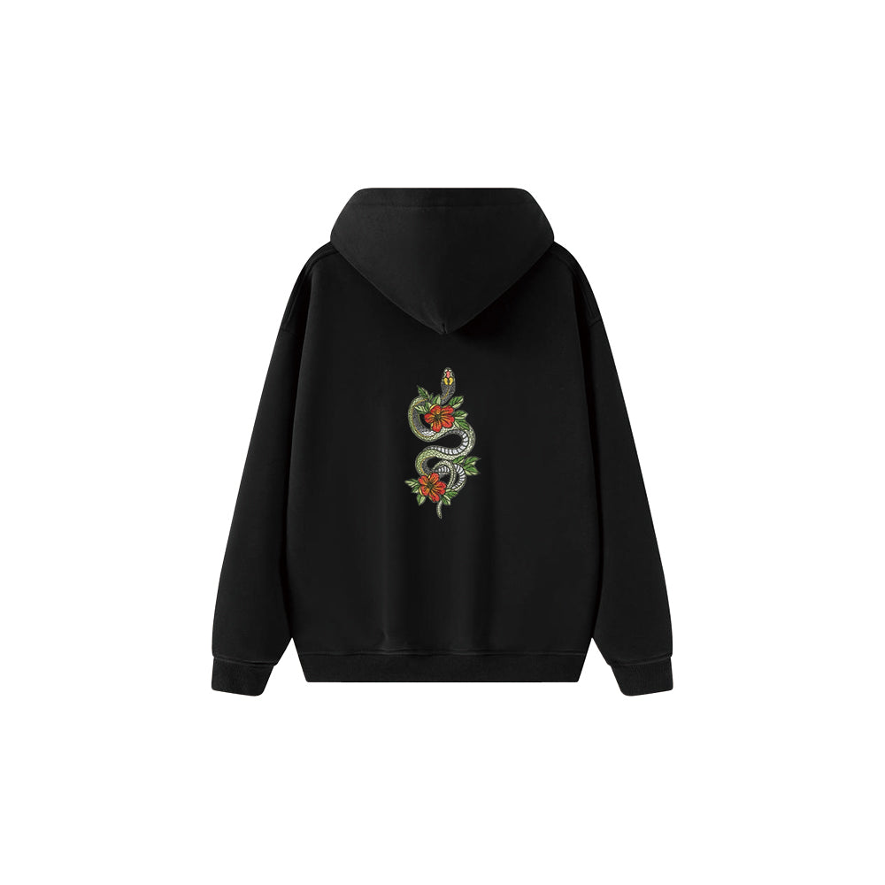 Embroidered Snake Hoodie