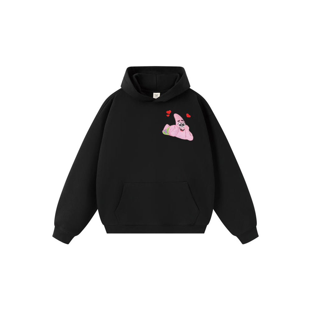 Embroidered Couple Anime Hoodie