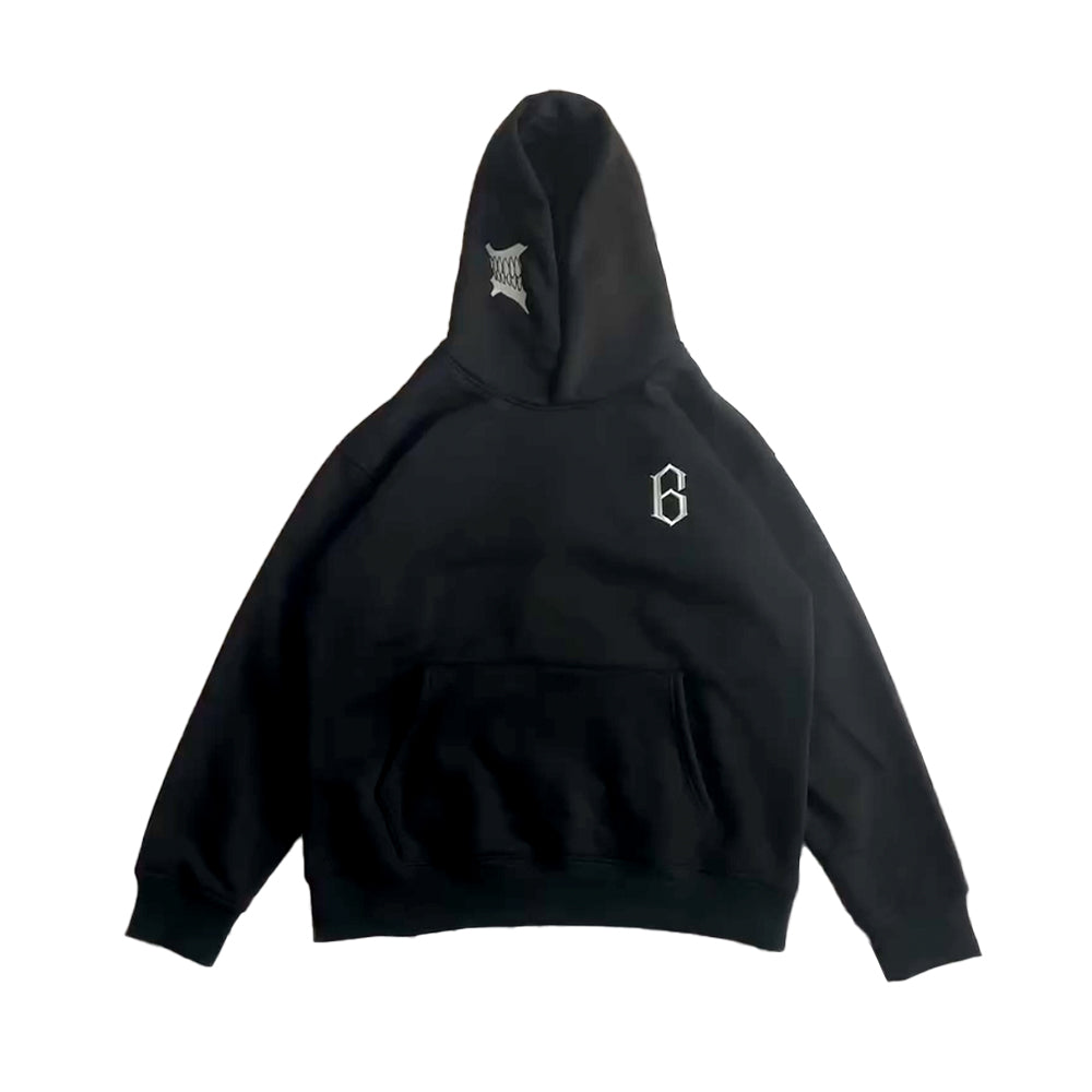 Embroidered Anime-Inspired Fashion Hoodie