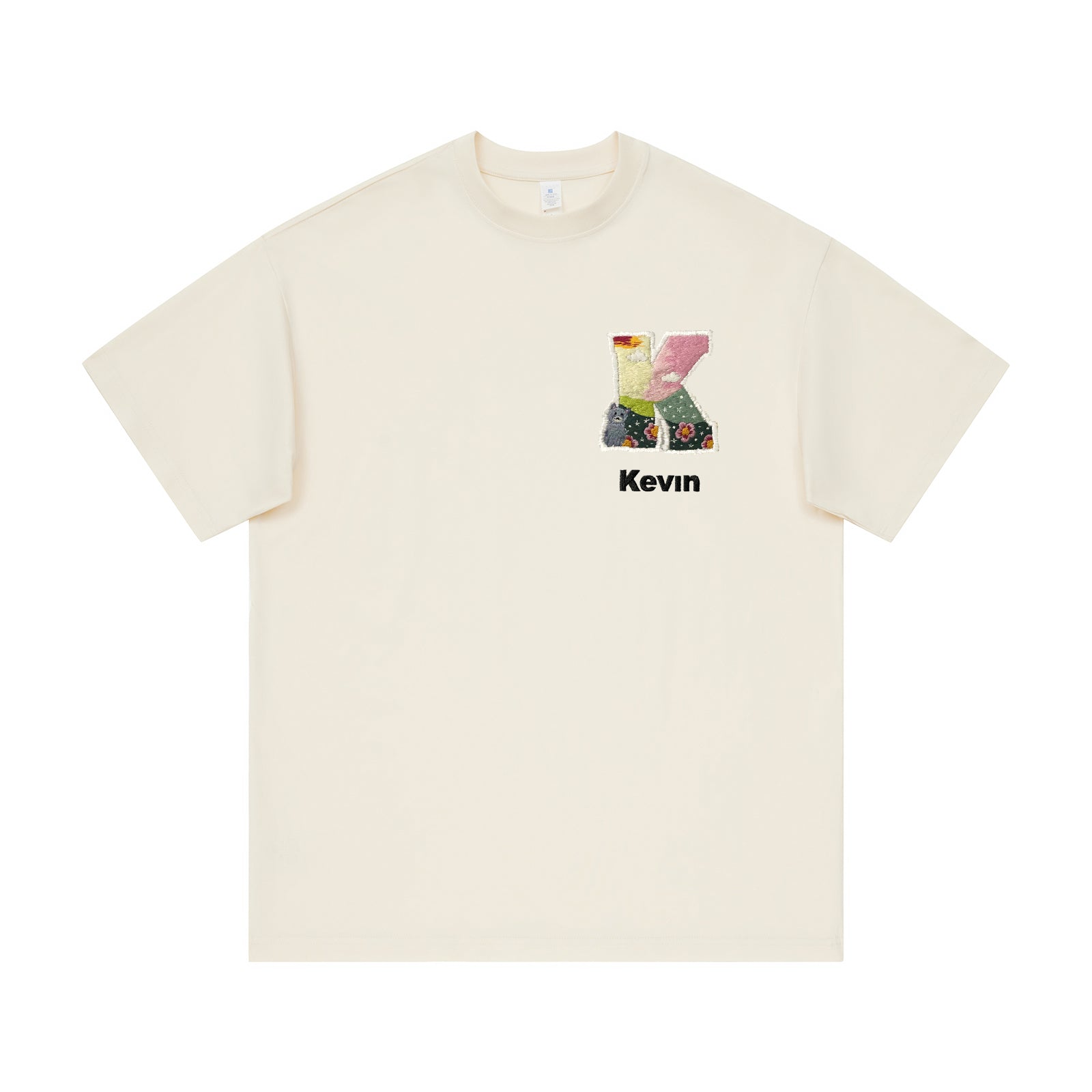 Custom Embroidered Letter T-Shirt
