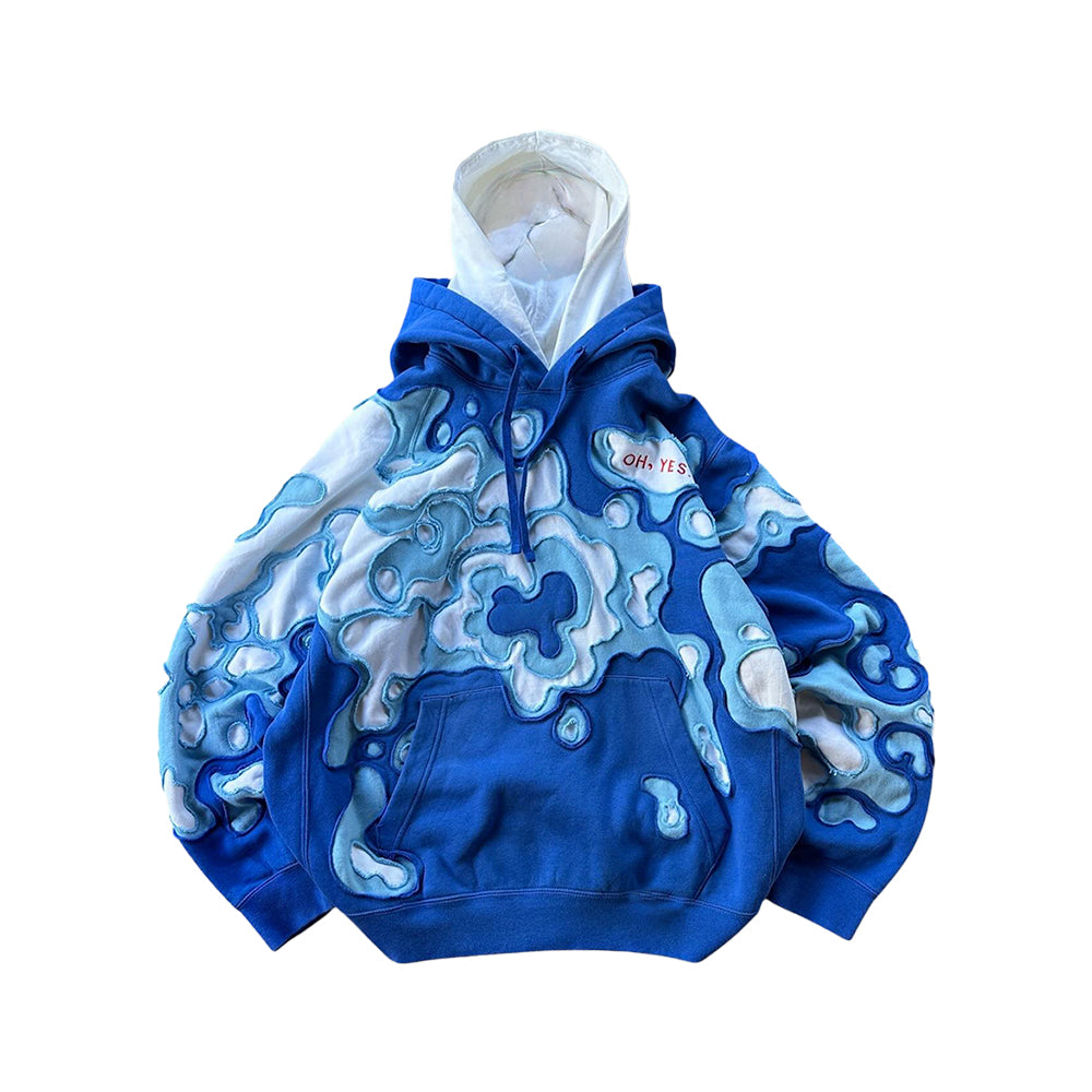 Graffiti Style Patchwork Hoodie