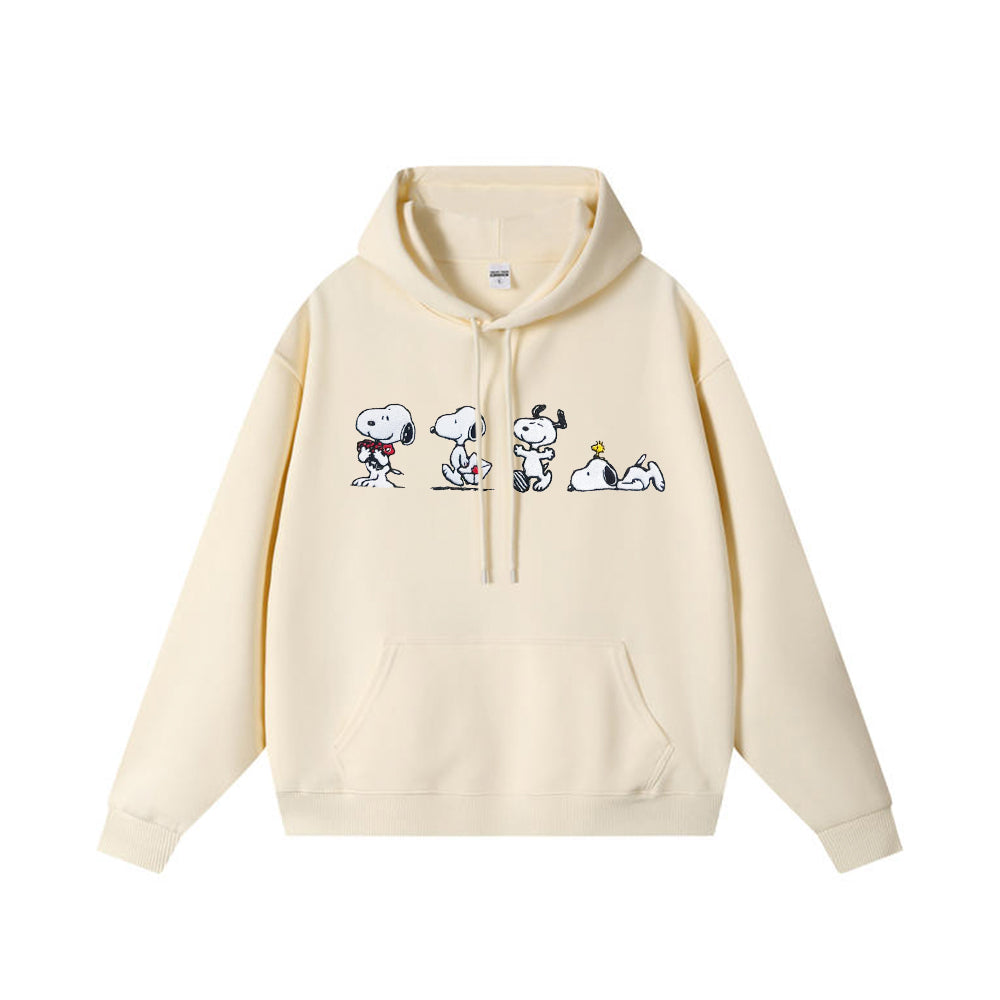 Snoopy's Daily Creative Embroidered Hoodie