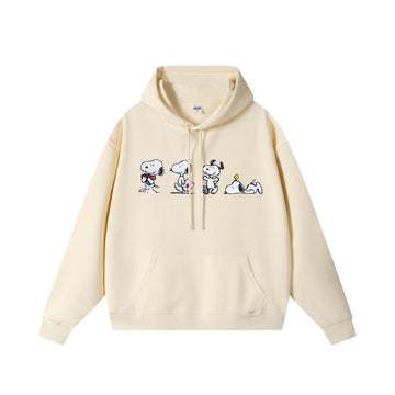 Snoopy's Daily Creative Embroidered Hoodie