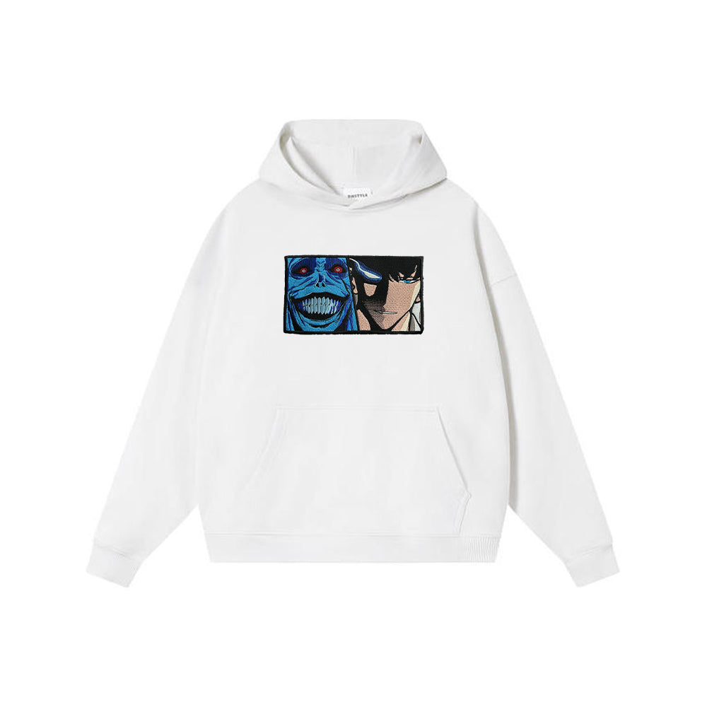 Embroidered Anime Pulse Hoodie