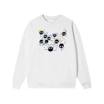 Jumping Coal Briquettes Embroidered Sweatshirt