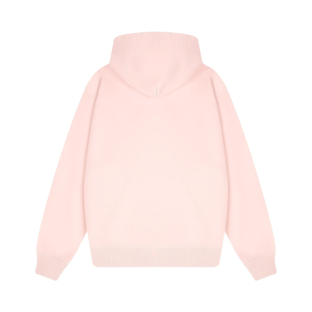 Embroidered Cherry Blossom Patch Pink Hoodie