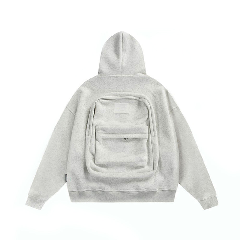 Back Satchel Zip-Up Hoodie