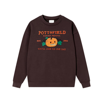 Pumpkin Embroidered Sweatshirt