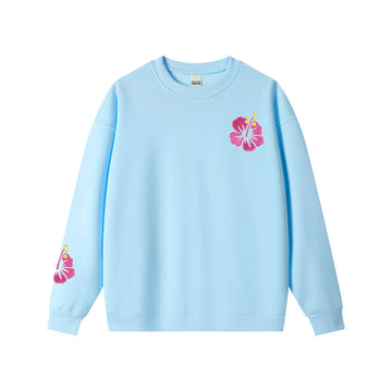 Beach Coconut Tree Embroidery Sweatshirt