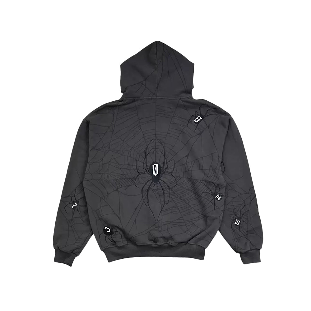 Arachnid Embroidery Hoodie - Street Style Statement