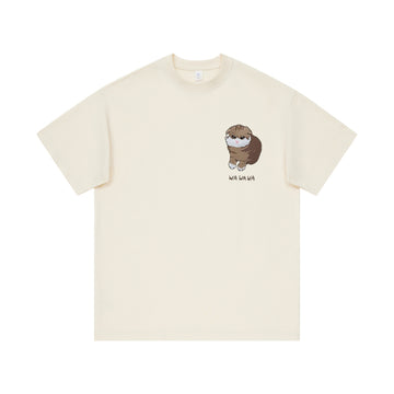 Cute Cat Embroidery T-Shirt