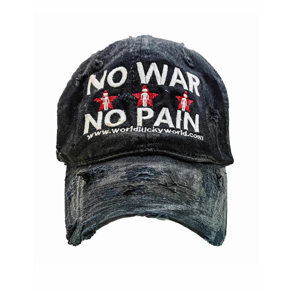 No War No Pain Vintage Embroidered Baseball Cap