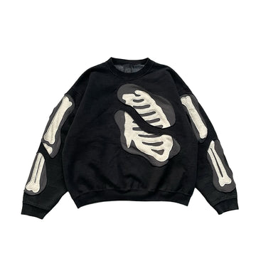 Skeleton Panel Crewneck Sweatshirt