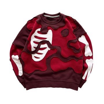 Reddish Brown Cut And Sewn Bone Sweatshirt