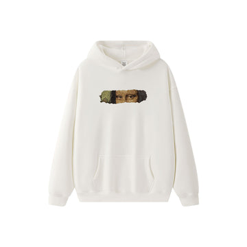 Embroidered Autumn And Winter Hooded Sweatshirt  Mona Lisa