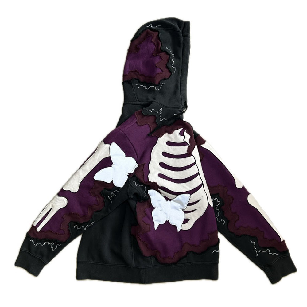 Skeleton Spider Butterfly Element Hoodie