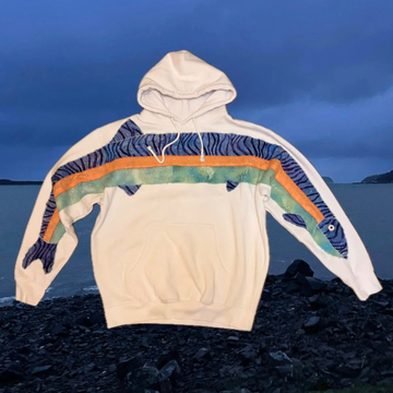 "Pacific Pike" Patchwork Hoodie
