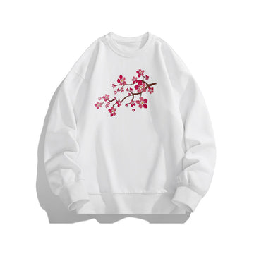 Cherry Blossom Embroidered Sweatshirt