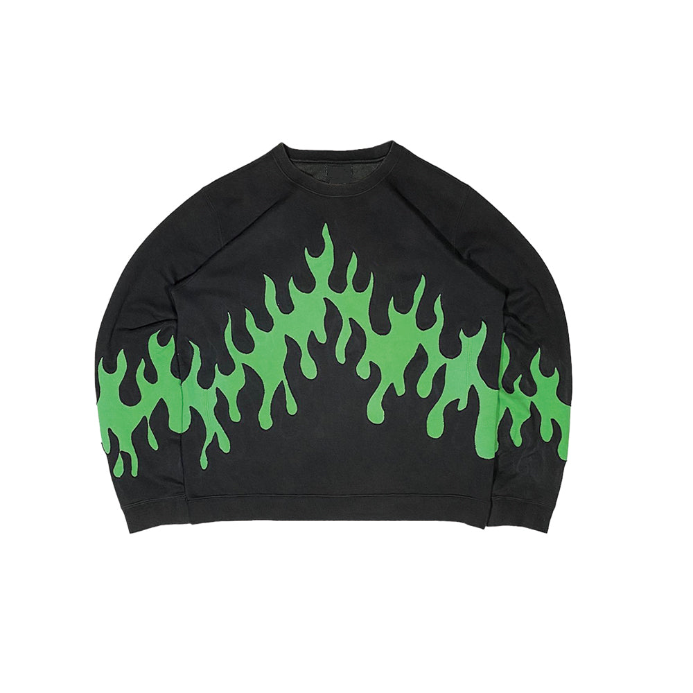 Double Flame Black Sweatshirt