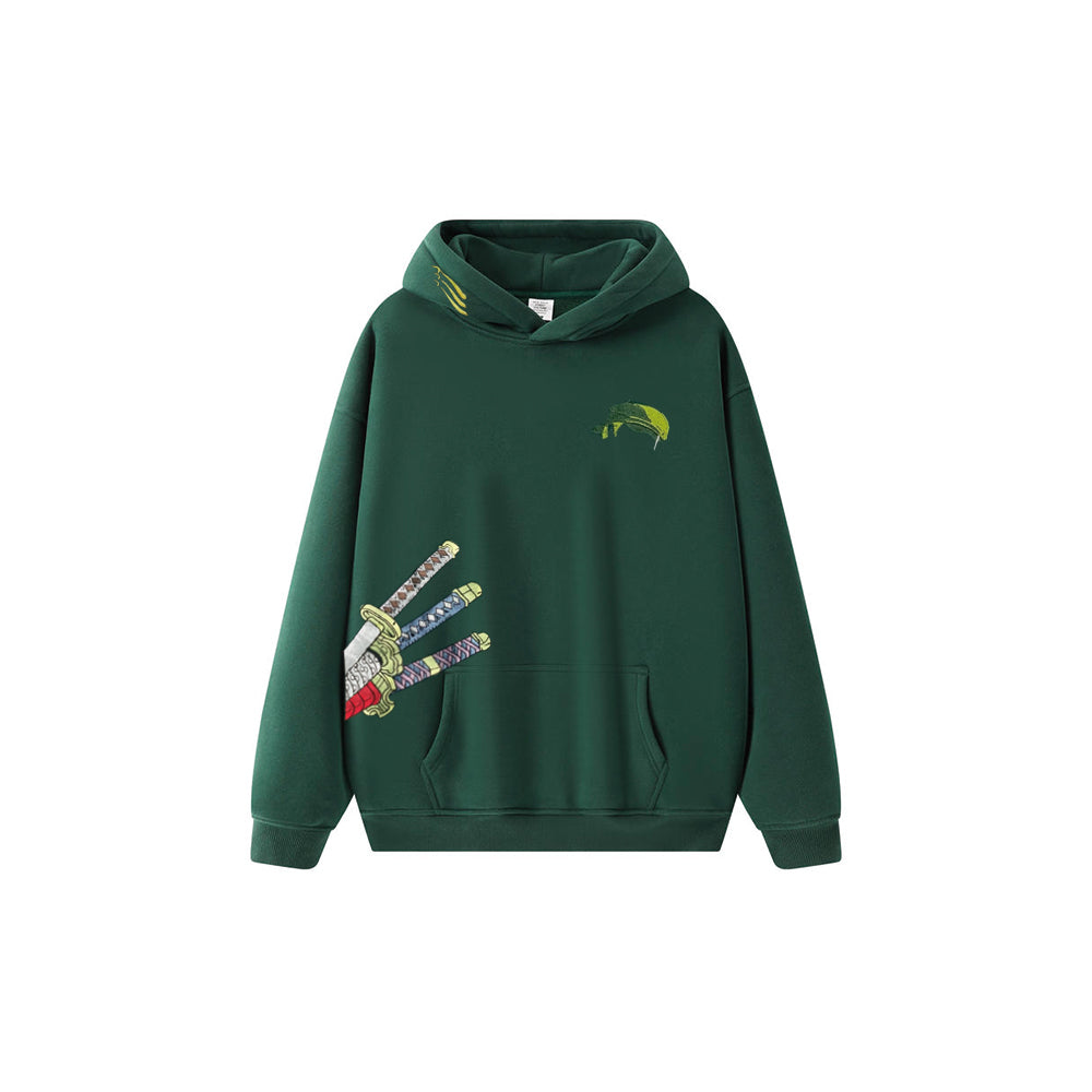 Embroidered Three Musketeers style Zoro's Ultimate Hoodie