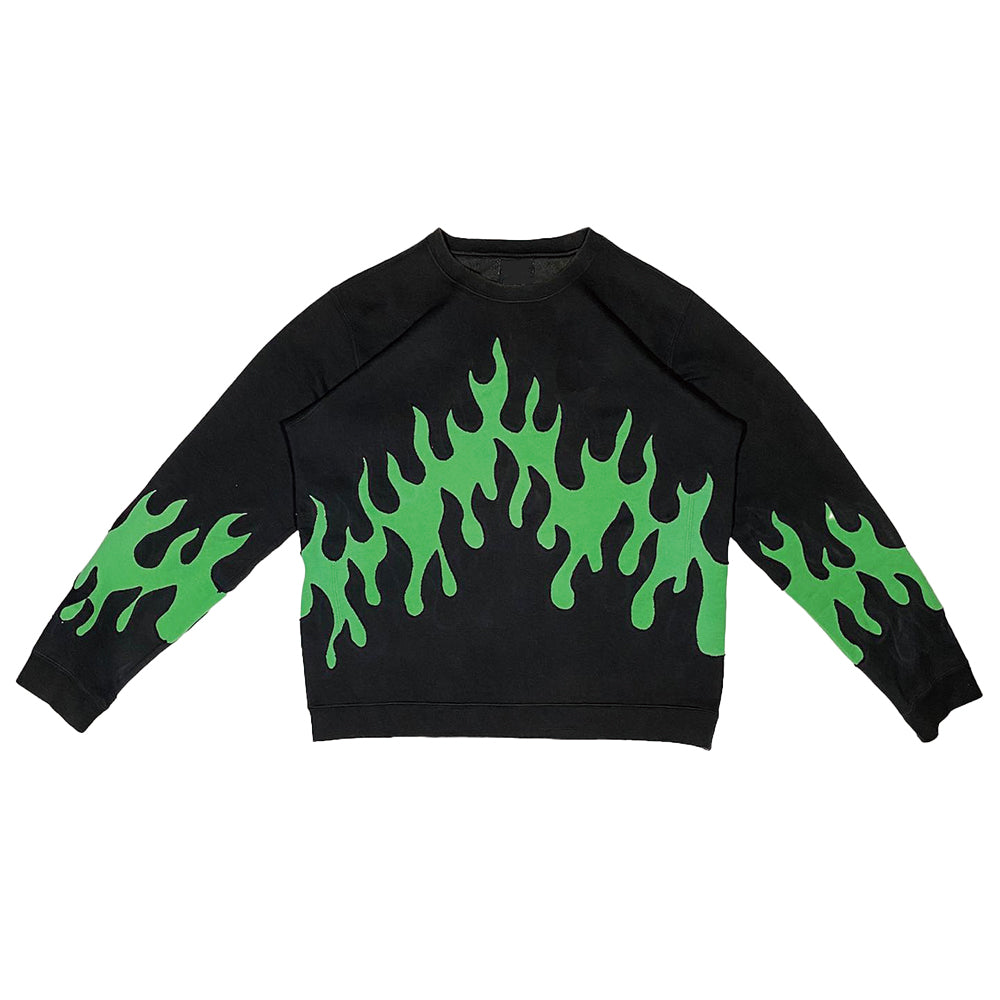 Double Flame Black Sweatshirt