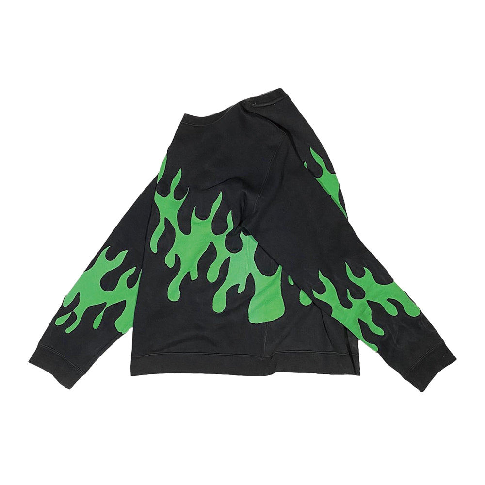 Double Flame Black Sweatshirt