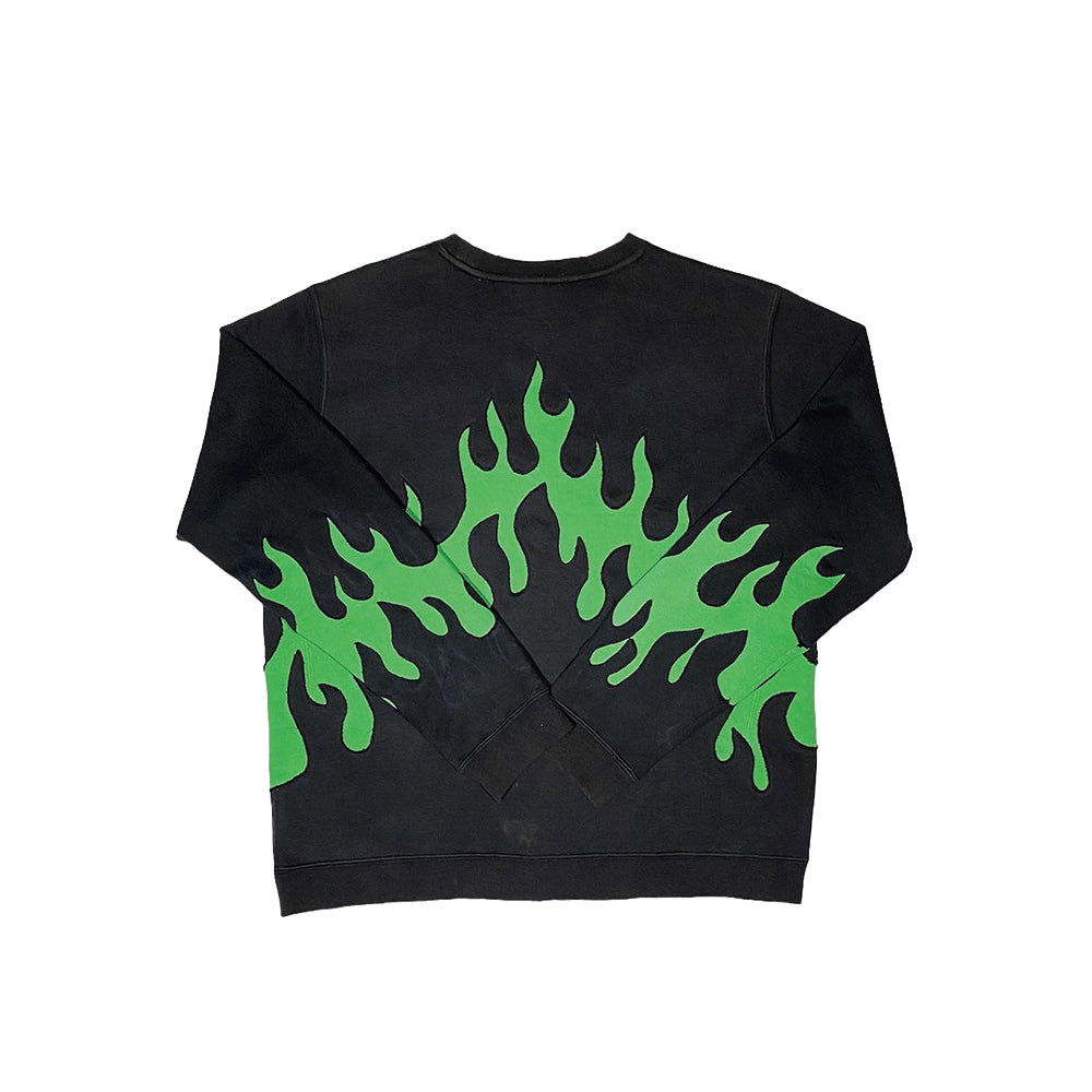 Double Flame Black Sweatshirt
