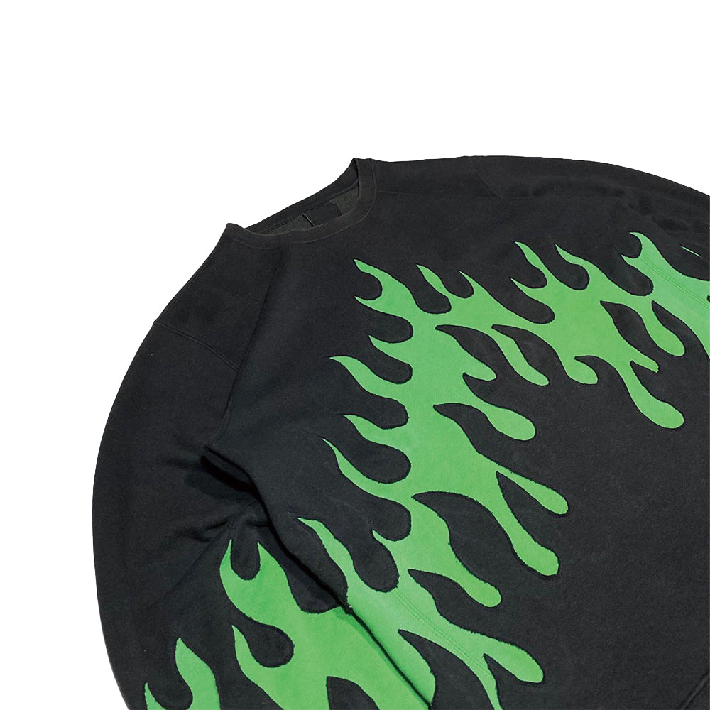 Double Flame Black Sweatshirt