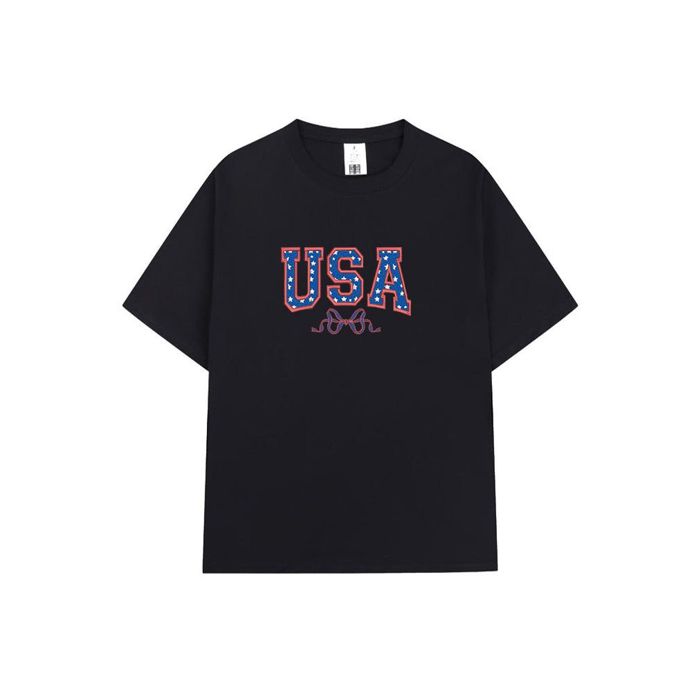 Embroidered USA T-shirt