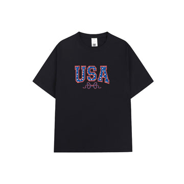 Embroidered USA T-shirt