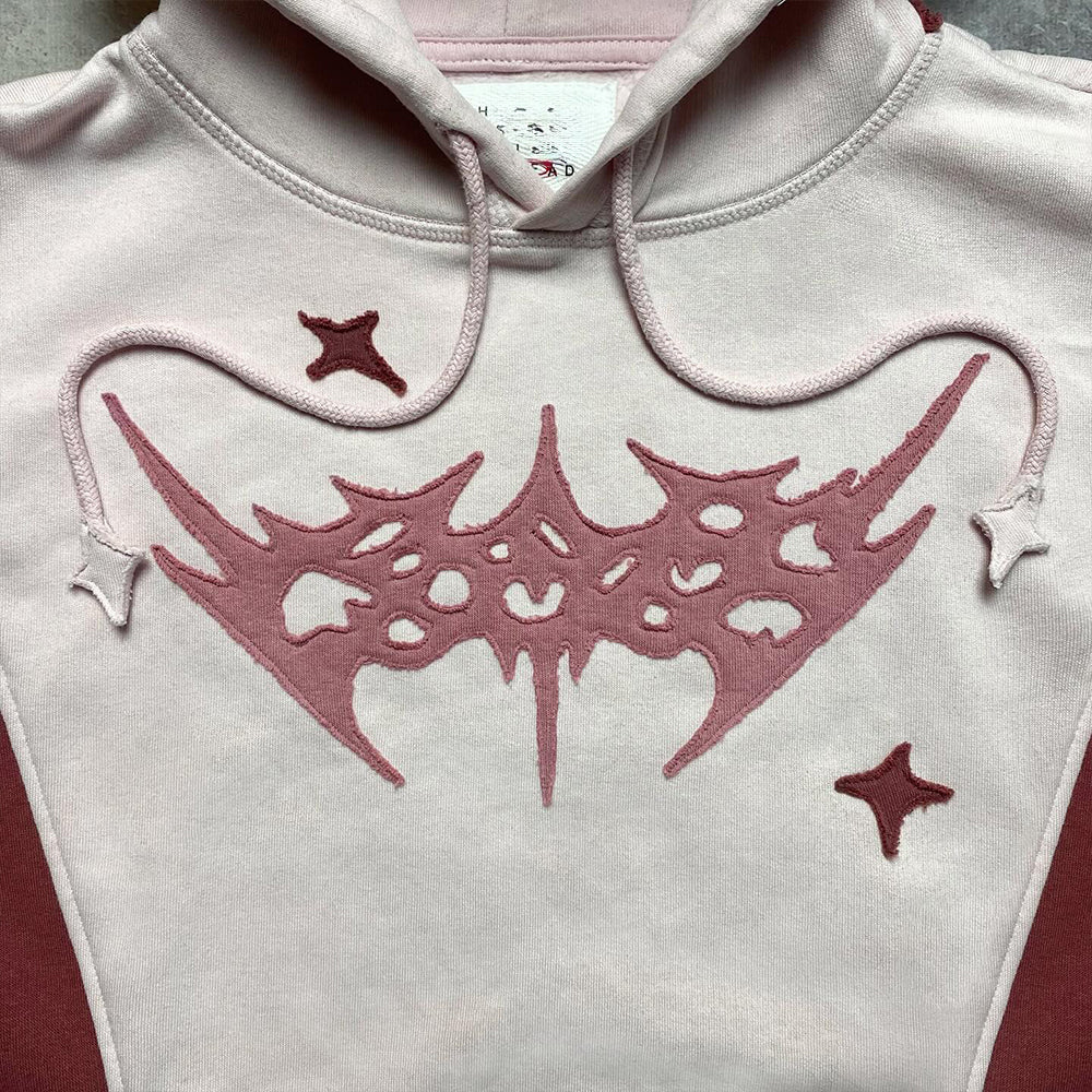 Urban Patchwork Cut Hoodie