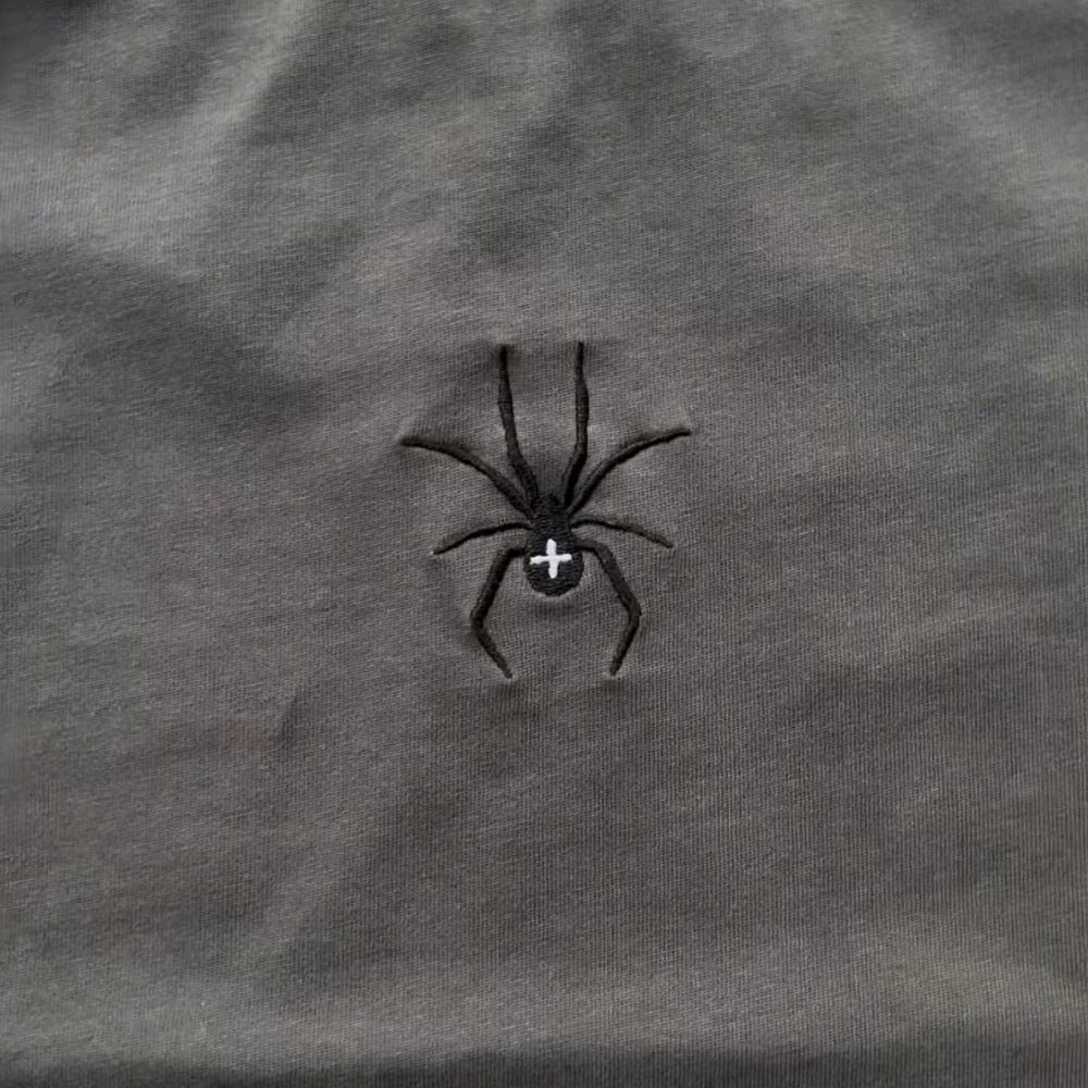 Dark Web Embroidered Tee
