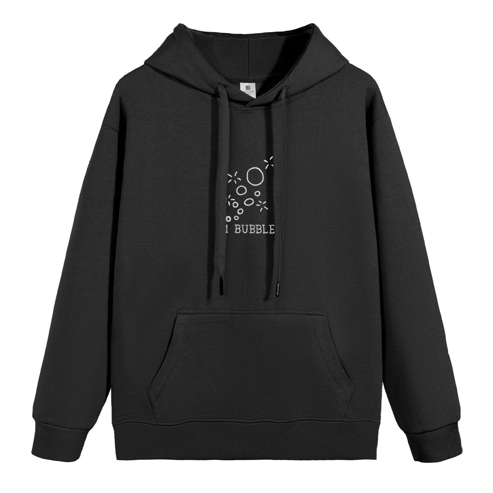 Embroidered CoupleAutumn And Winter Hooded Sweatshirt