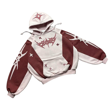 Urban Patchwork Cut Hoodie