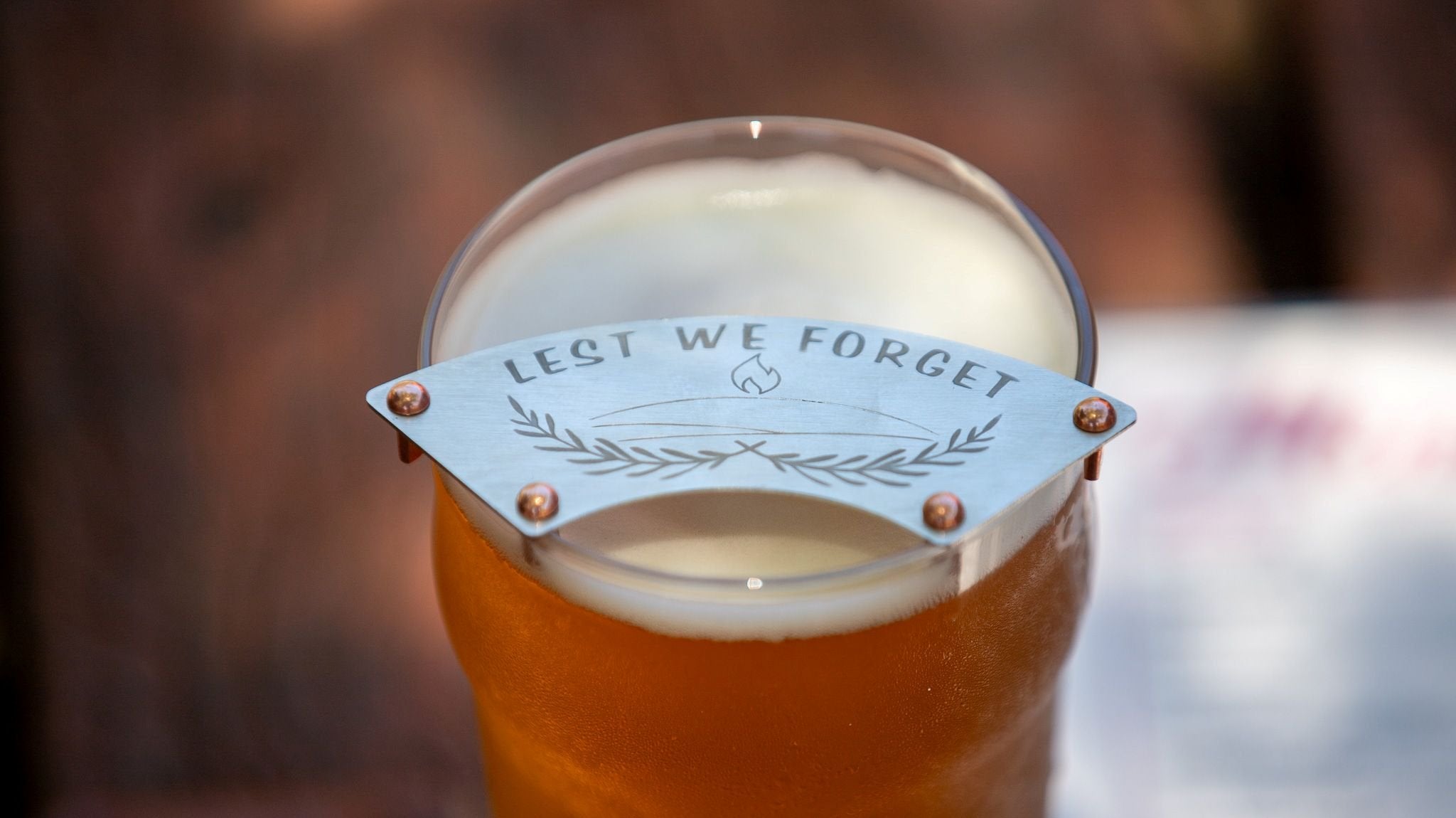 DryStache Stainless Moustache Guard - Lest We Forget