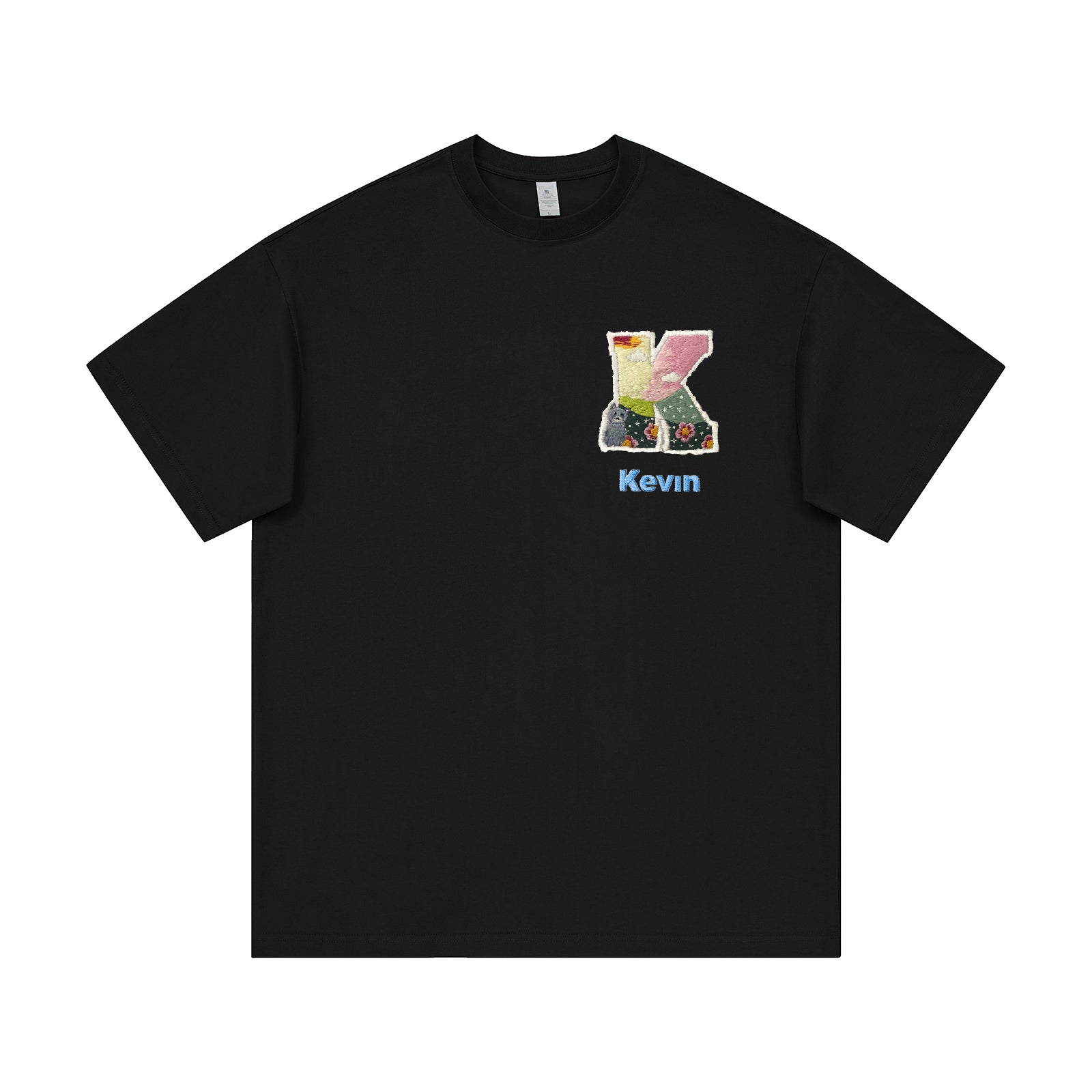 Custom Embroidered Letter T-Shirt