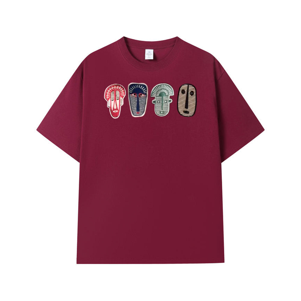 Vintage Tribal Street Embroidered T-Shirt