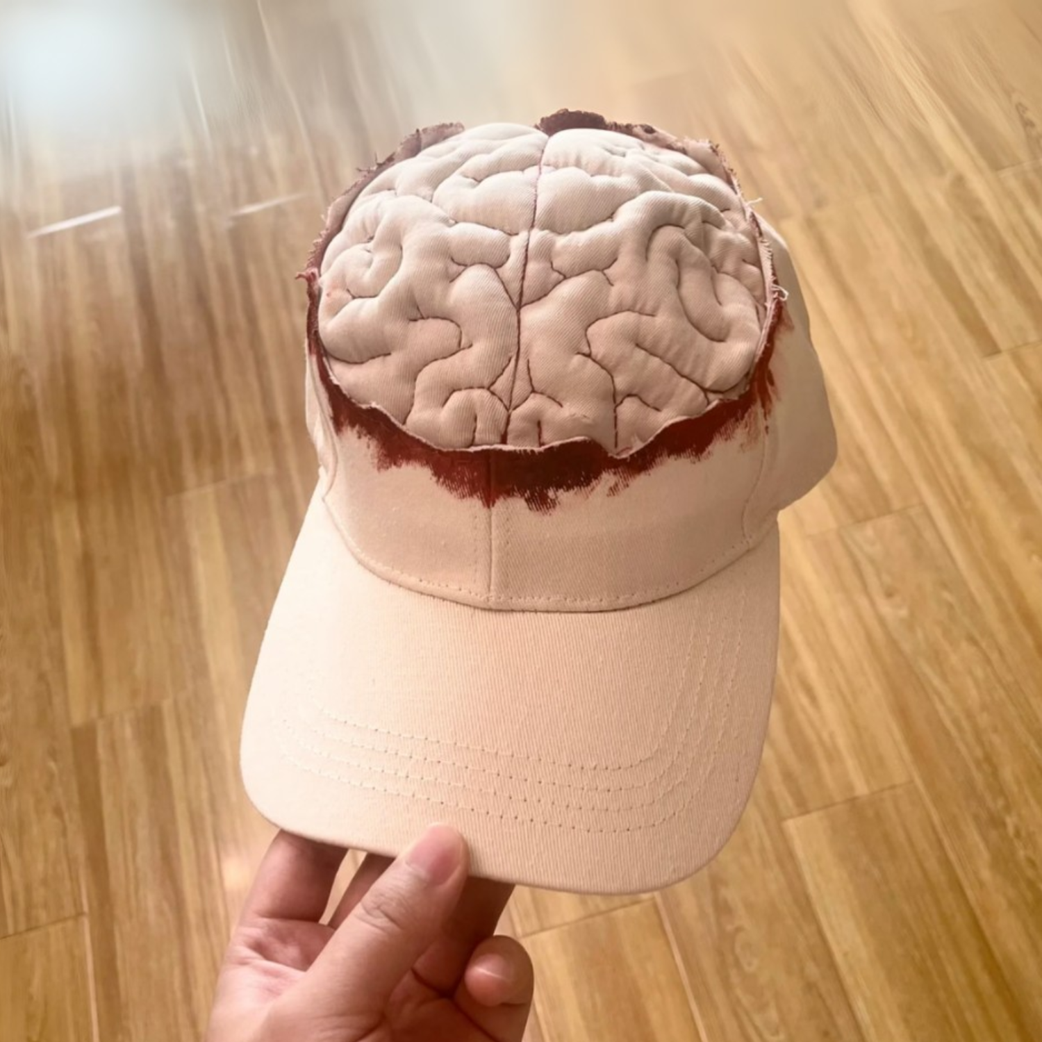 Exposed Brain Hat 3D Bloody Brain Baseball Cap
