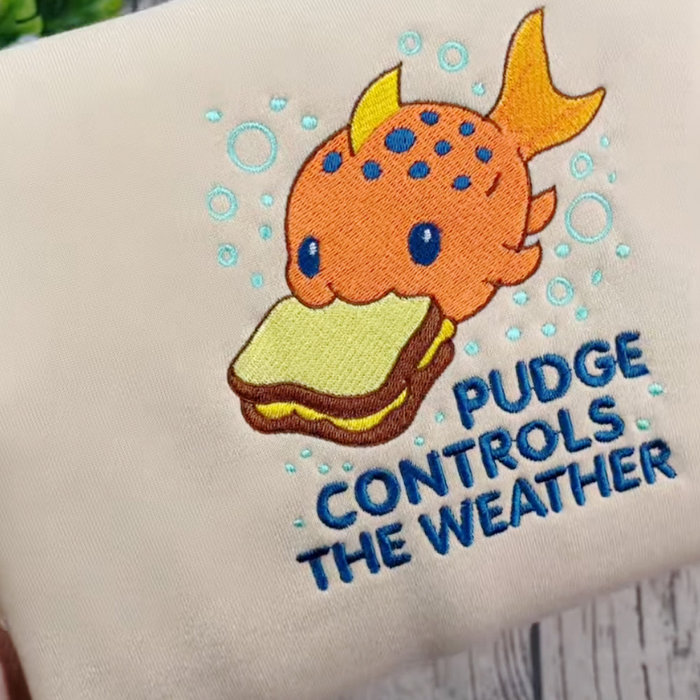 Pudge Forecast Embroidered Crewneck Sweatshirt