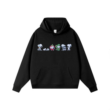 Adorable Animated Embroidery Hoodies