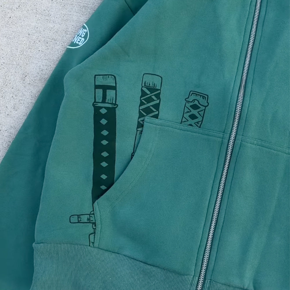 NeoToon Embroidered Zip Hoodie