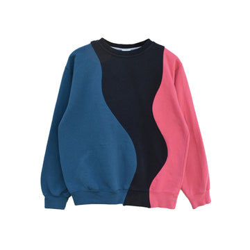 Black, Pink And Blue Reworked Sweatshirt