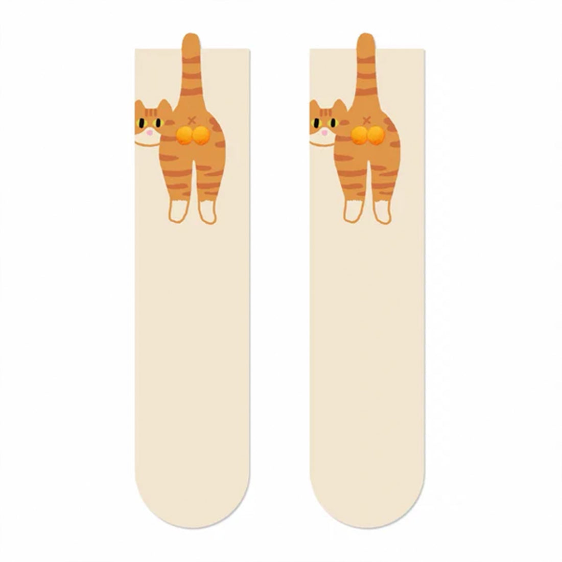 Playful 3D Kitty Socks