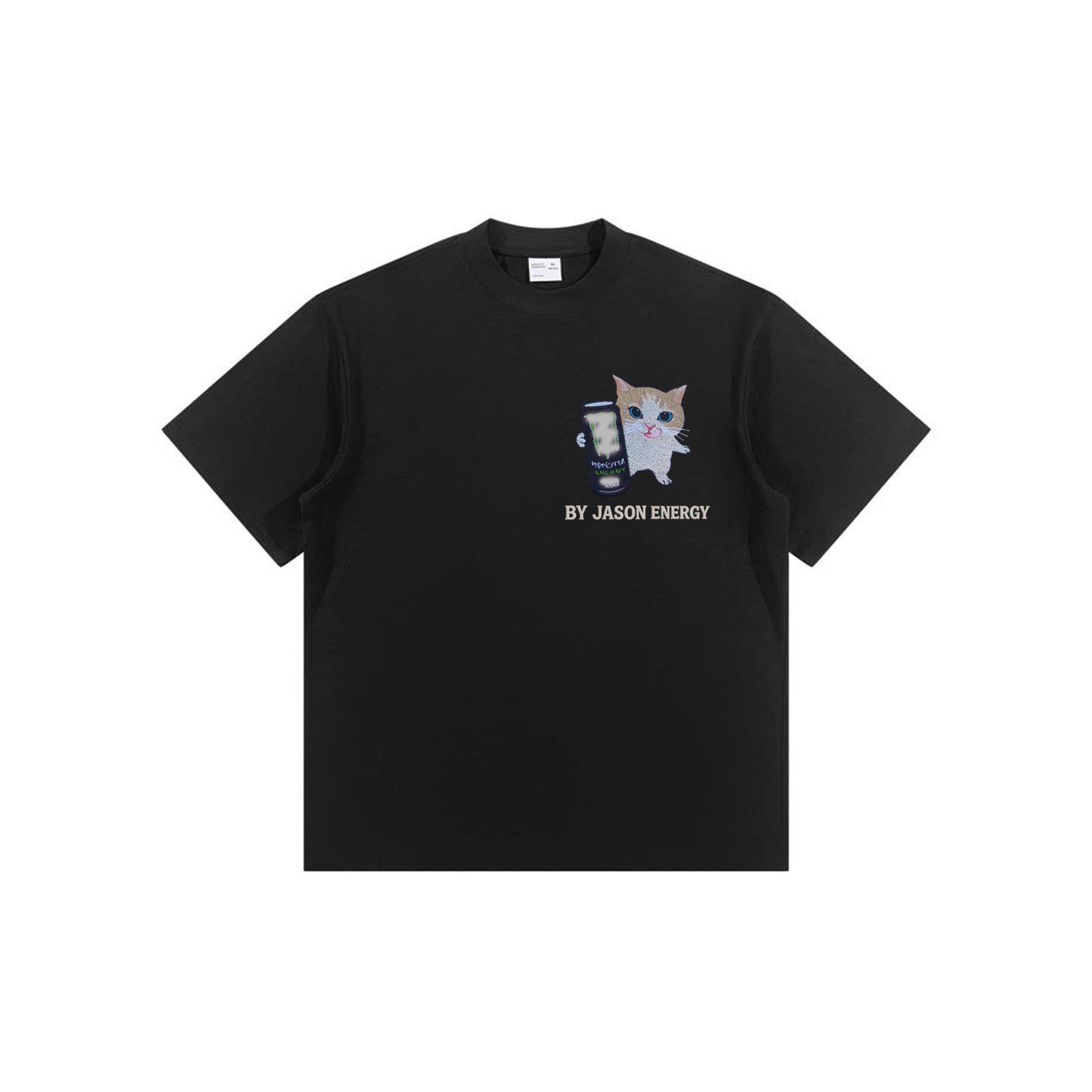 Custom Meowster Energy T-shirt（Black）