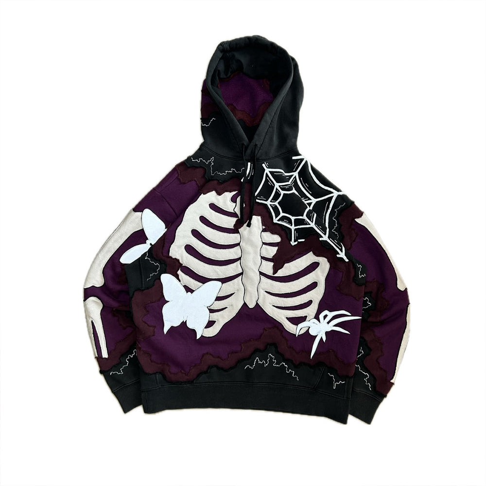 Skeleton Spider Butterfly Element Hoodie